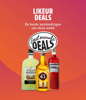 Last minute likeur Deals. Nu extra voordelig